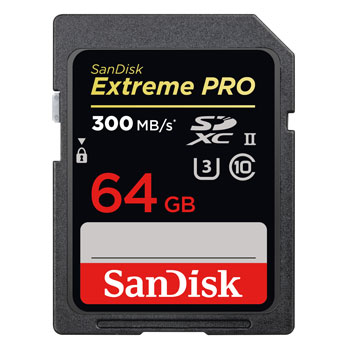 SanDisk 64GB Extreme Pro UHS II SXHC 300MB/s